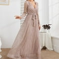 thumbnail image 2 of Lace Long Sleeve Prom Wedding Dress Backless, 2 of 8