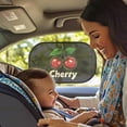 thumbnail image 2 of Yuyamidu Cherry Car Window Shades Cute Car Shades for Side Windows Sun Blocker Cover for Kids Car Accessories for Auto SUV Van Sun UV Protection, 2 of 7
