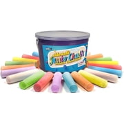 ArtCreativity 38-Pack Sidewalk Chalk with Storage Bucket, Washable, Ages 3+
