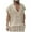 Khaki, variant on Krdevn Men's Vest Top V Neck Loose Jacquard Knit Sleeveless Casual Vest,Tank Tops Men,L