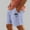 Blue(New), variant on PNTUTB Men's Fashion Casual Coconut Tree Small Print Elastic Drawstring Summer Shorts with Pockets