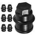 thumbnail image 1 of RENACLIPY 8Pcs Wheel Nut Caps Black Metal Protector For Car And Semi Trucks, 1 of 8