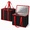 black-red, variant on 2-Pack Large Insulated Grocery Shopping Bags, Reusable Zippered Foldable Tote Bags for Food Delivery, Grocery Shopping, Car Storage and Cooler Use