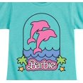 thumbnail image 3 of Barbie - Barbie Dolphin Logo - Girls Fitted Short Sleeve Graphic T-Shirt, 3 of 5