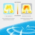 thumbnail image 4 of Gel Seat Cushion Summer Breathable Honeycomb Design For Pressure Relief Back Tailbone Pain - Home Office Wheelchair Chair Cars, 4 of 7