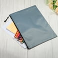 thumbnail image 6 of Uxcell B4 Document Pencil Pouch Waterproof Zipper File Bags, Gray 5 Pack, 6 of 6