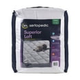 Sertapedic Superior Loft Mattress Pad, White, Queen