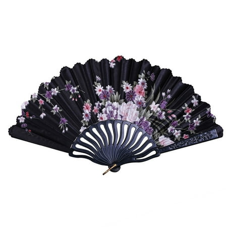 

PhoneSoap Chinese Style Dance Wedding Party Lace Silk Folding Hand Held Flower Fan Better Homes & Gardens