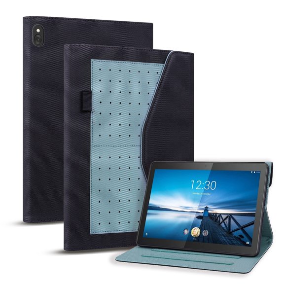 SaniMore Wallet Case for Lenovo Tab M10 (3rd Gen) 10.1" TB-328F 2022, PU Leather Magnetic Closure Cover Support Pencil Holder Card Slot & Kickstand Full Body Protective Shell, Black