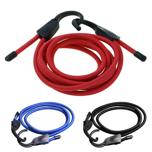 1.5m Adjustable Car Luggage Rope Car tent Indoor Clothing Clothesline Car Elastic Plastic Hook Car Luggage Tent Ropes
