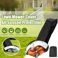 thumbnail image 2 of Lawn Mower Storage, Push Lawn Mower Cover With Storage Bag, 76X44X25Inch - Dustproof Waterproof Oxford With Coating, Double Drawstring - For Outdoor Use, 2 of 6