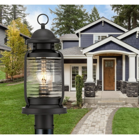 Westinghouse 6113300 Weatherby 8" Tall Outdoor Single Head Post Light - Bronze