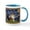 White/Blue Inside, variant on CafePress - Starry Night & Sable Sheltie Mug - 11 oz Ceramic Mug - Novelty Coffee Tea Cup