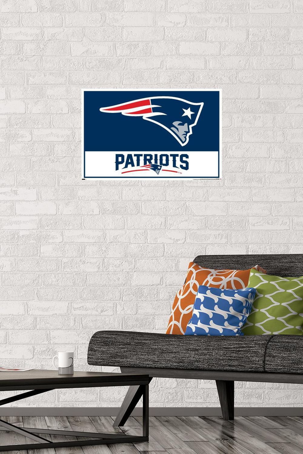 NFL New England Patriots - Logo 21 Wall Poster, 22.375" x 34" Framed