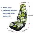 thumbnail image 4 of Sikiie Teal floral elegance Car Seat Protector 2 Pack Car Seat Cushion Mat, Car Seat Covers for SUV, Truck, Van, 4 of 7