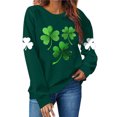 thumbnail image 2 of Camisetas de Cuello Redondo para Mujeres Camisetas de Manga Larga de Moda Impresa de San Patricio Camisetas de Invierno para Mujeres Camisetas de Poliéster Casual, 2 of 6
