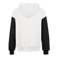 thumbnail image 5 of Hurxie Women's Full Zip Up Hoodie Long Sleeve Hooded Sweatshirts Pockets Jacket Coat for Women White,2XL, 5 of 5