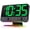 Black - Green Digits (Plug-in), variant on Digital Alarm Clocks for Bedrooms: Large Bold Number 5 Brightness Dimmer - Easy to Read Across The Room - 5 Alarm Sound 8 Night Light
