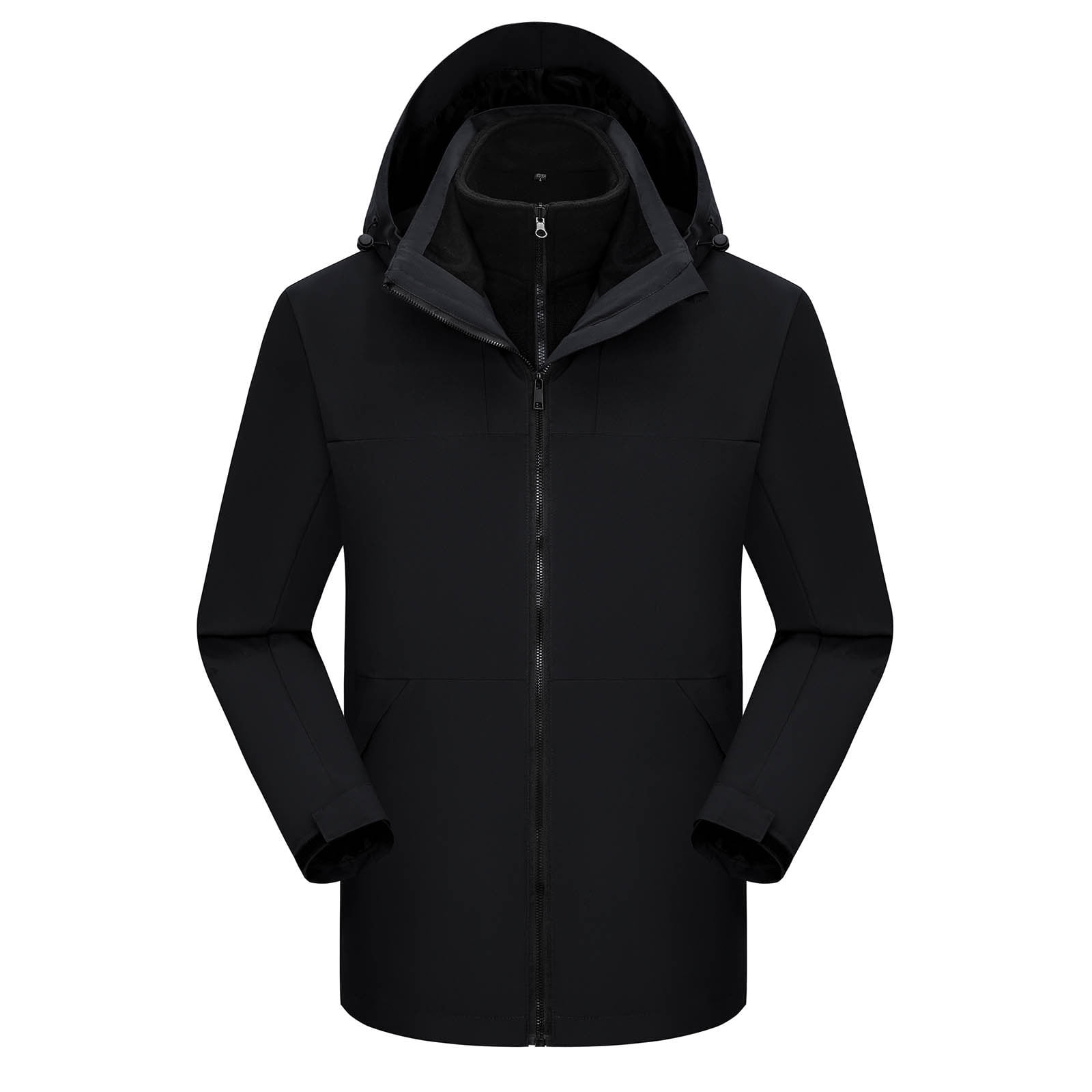 【 ollun 】 loose velor jacket LOVZFMLL Jackets for Men's Hooded Long Sleeve Patchwork