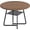 Rustic Brown, variant on Timagebreze 43" Round Industrial Dining Table for 4-6, Metal Mesh Shelf & Metal Frame for Kitchen/Dining Room,Black