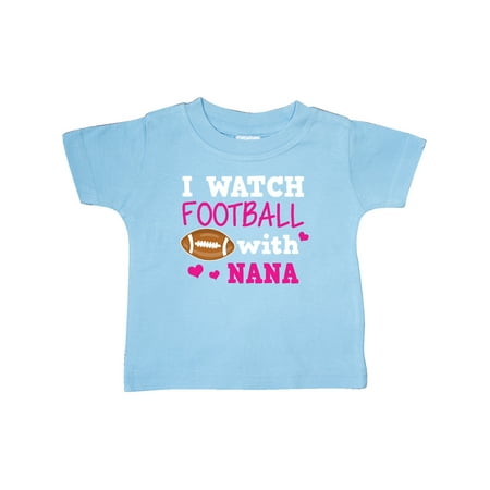 

Inktastic I Watch Football with My Nana Gift Baby Girl T-Shirt
