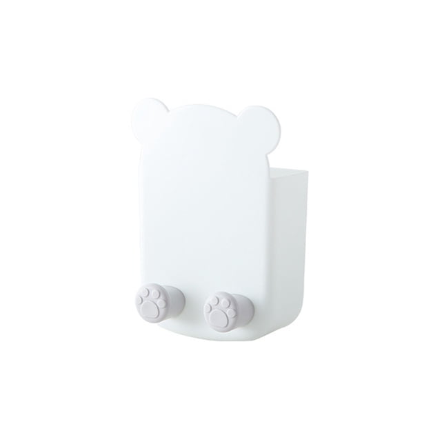 Monstrate Organizador de Control remoto para televisión de Hotel en casa, soporte para controlador sin taladro para sala de estar, dormitorio y Cocina y Comedor Blanco