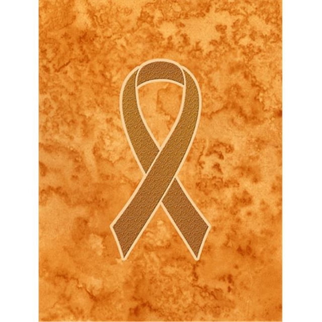 Carolines Treasures AN1204CHF Orange Ribbon For Leukemia Awareness Flag Canvas House Size