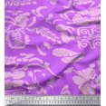 thumbnail image 1 of Soimoi Poly Georgette Fabric Flower Artistic Fabric Prints by Yard 42 Inch Wide, 1 of 3