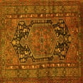 thumbnail image 1 of Ahgly Company Machine Washable Indoor Square Persian Yellow Traditional Area Rugs, 8' Square, 1 of 4