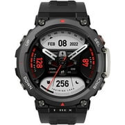 Amazfit T-Rex 2 Smart Watch: Dual-Band & 5 Satellite Positioning - 24-Day Battery Life - Ultra-Low Temperature Operation - Rugged Outdoor GPS Military Smartwatch - Real-time Navigation, Black