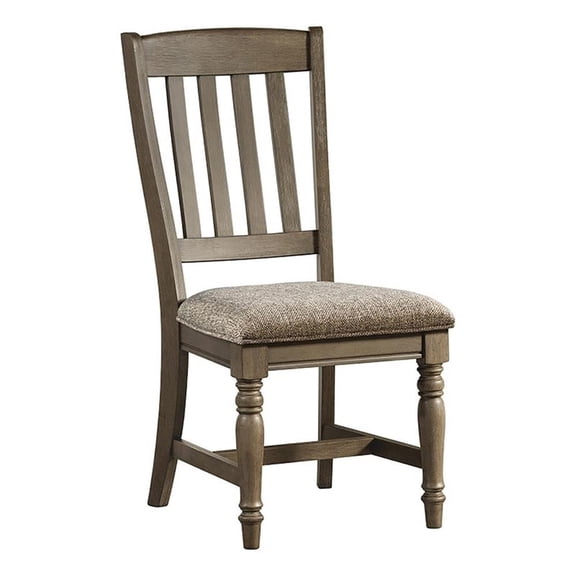 Intercon Furniture Balboa Park Wood Slat Back Chair in Oak (Set of 2)