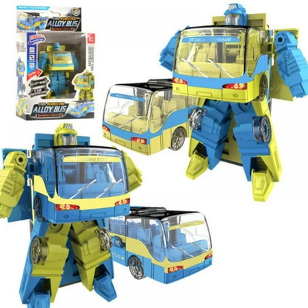 SYNPOS Toys for 3 4 5 6 7 Year Old Boys - Bus Transform Robot Kids Toys, Building Toddler Toys for Kids Ages 4-8, Trucks Gifts for Boys Girls