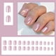 thumbnail image 1 of Uñas postizas brillantes con un toque de suavidad y brillo, manicura con diseño de pipa de agua, uñas para usar, 24 unidades., 1 of 8