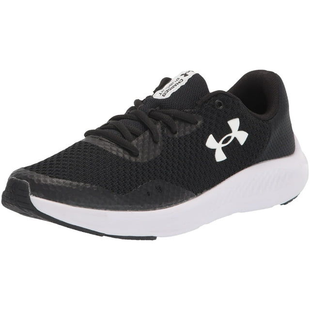 Under Armour Chaussure de Course Charged Pursuit 3 pour Garçon, Noir (001)/blanc, 7 Grand Enfant