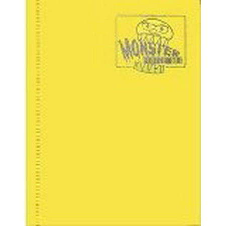 Monster Binder - 4 Pocket Trading Card Album - Matte Yellow (Anti-theft Pockets Hold 160+ Yugioh, Pokemon, Magic the Gat