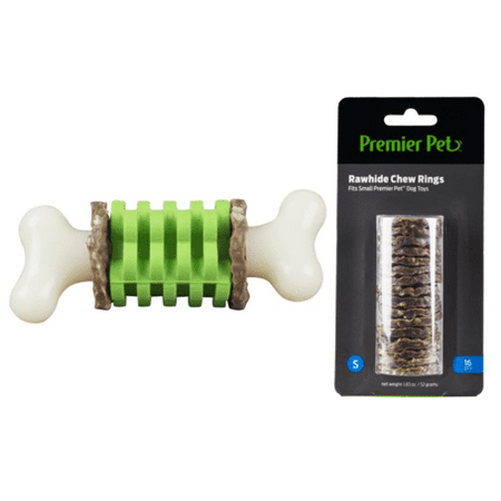 - Premier Pet Rawhide Chew Ring Small and Ring Holding Bone Small Bundle