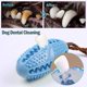 thumbnail image 3 of Cepillo de dientes para perros, juguete masticable para el cuidado dental, eficaz para limpiar los dientes del perro, masajeador de caucho natural, no tóxico, antimordeduras (azul), 3 of 5