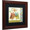 thumbnail image 2 of Trademark Fine Art "Owl Wonderful II" Canvas Art by Lisa Audit, Black Matte, Wood Frame, 2 of 4