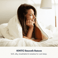thumbnail image 6 of Delara Cotton Air Duvet Insert - 100% Organic Cotton Fill & Shell, GOTS + OEKO-TEX Certified, 400TC Sateen, 300 GSM, Baffle Box, Cool Summer Sleep - Full/Queen (88"×92"), 6 of 8