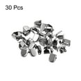 thumbnail image 3 of Uxcell 10x7mm Stainless Steel No Tie Shoelace End Clips Glossy Type, Dark Gray 30 Pack, 3 of 5