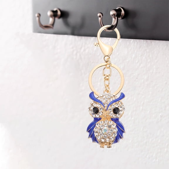 ELAYARD Cute Owl Keychain Zinc Alloy Bag Charm 1 Pack Fashionable Pendant for Women Everyday Use