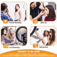 thumbnail image 4 of LED Makeup Beauty Ringlight  Telescopic Tripod  Cradle Head, 4 of 9