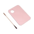 thumbnail image 1 of Bandeja De Mezcla De Base, Paleta Acrílica De Arte De Uñas De Oro Rosa Con Orificio Para El Pulgar Reutilizable Para Mezclar, 1 of 7