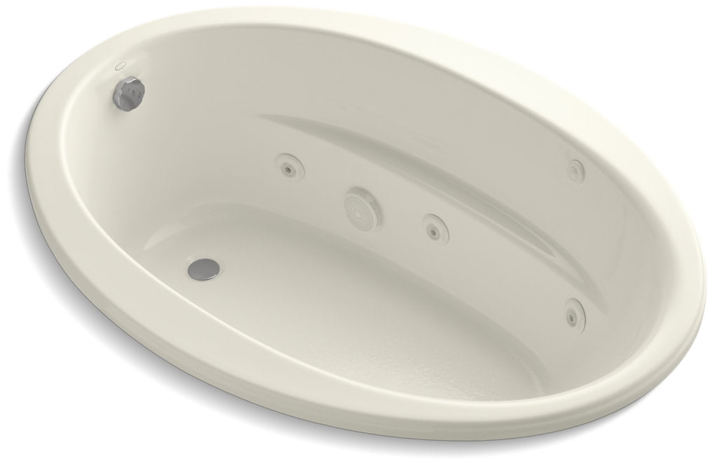Kohler K1162 Sunward Collection 60" Drop In Jetted Whirlpool Bath Tub