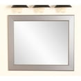 thumbnail image 2 of BrandtWorks BM012L2 Mod Euro Wall Mirror, 32 x 50, Brushed Silver, 2 of 3