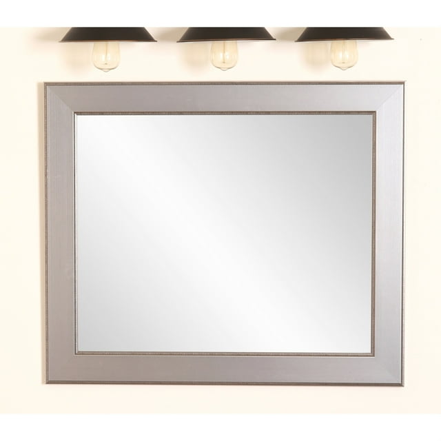 BrandtWorks BM012L3-E Traditional Silver Entry Way Framed Wall Mirror 32''x 55''