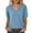84#Blue, variant on Women's Sweaters Casual V Neck Short Sleeve Knit Summer Pullover Sweater Tops Red L