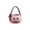 Pink, variant on Halloween Embroidered Candy Bag, Handheld Pumpkin Bucket, Holiday Party Prop with Bow, 10" Trick or Treat Bag with Ghost Design, Reusable Canvas Candy Carrier for Toddlers, Blue