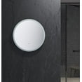 thumbnail image 4 of Fresca Fmr012424rd Angelo 24" Diameter Modern Circular Aluminum Frameless Bathroom Wall, 4 of 5