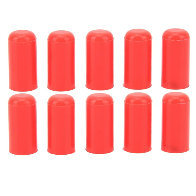 10 Uds. Tapa de manguera de vacío de admisión de 6mm resistencia al desgaste de silicona Flexible impermeable cubierta de tubo de admisión automática tapón final rojo